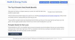 Desktop Screenshot of healthandenergyfoods.com